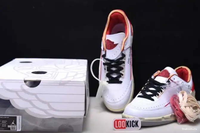 One Kick Retro White Low Red Jordan Off-White SP DJ4375-106 2 0520